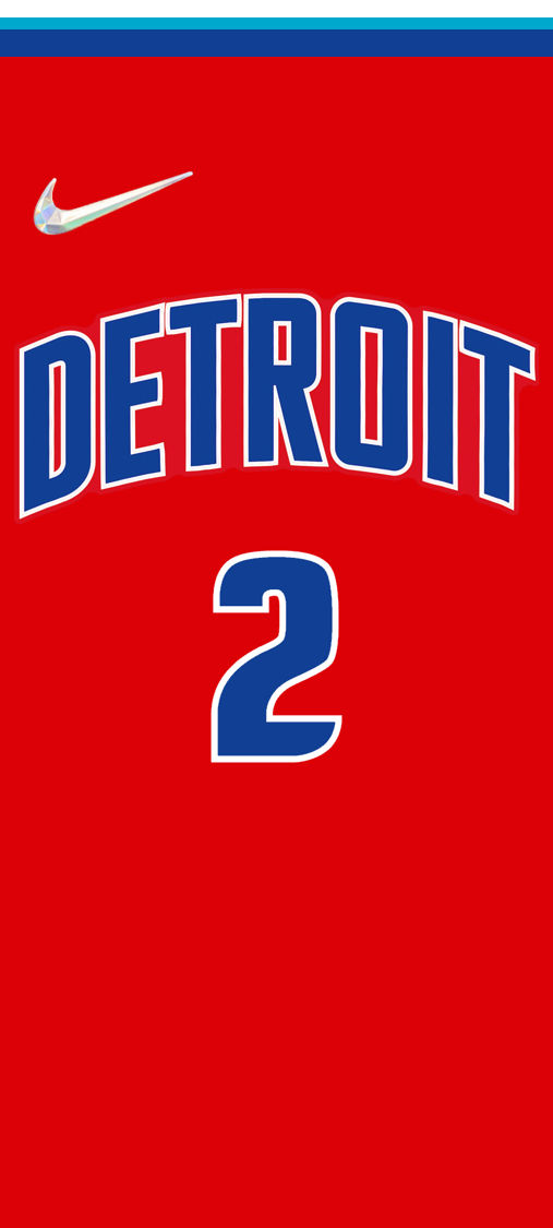Download Detroit Pistons Motor City Jersey Wallpaper