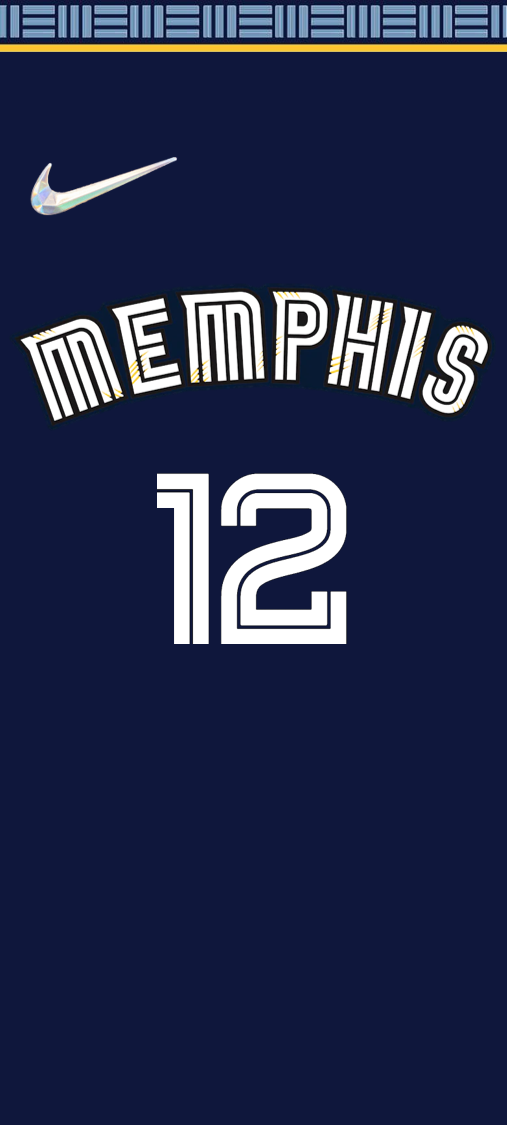 Ja Morant Memphis Grizllies 2021-22 City Edition Jersey with 75th