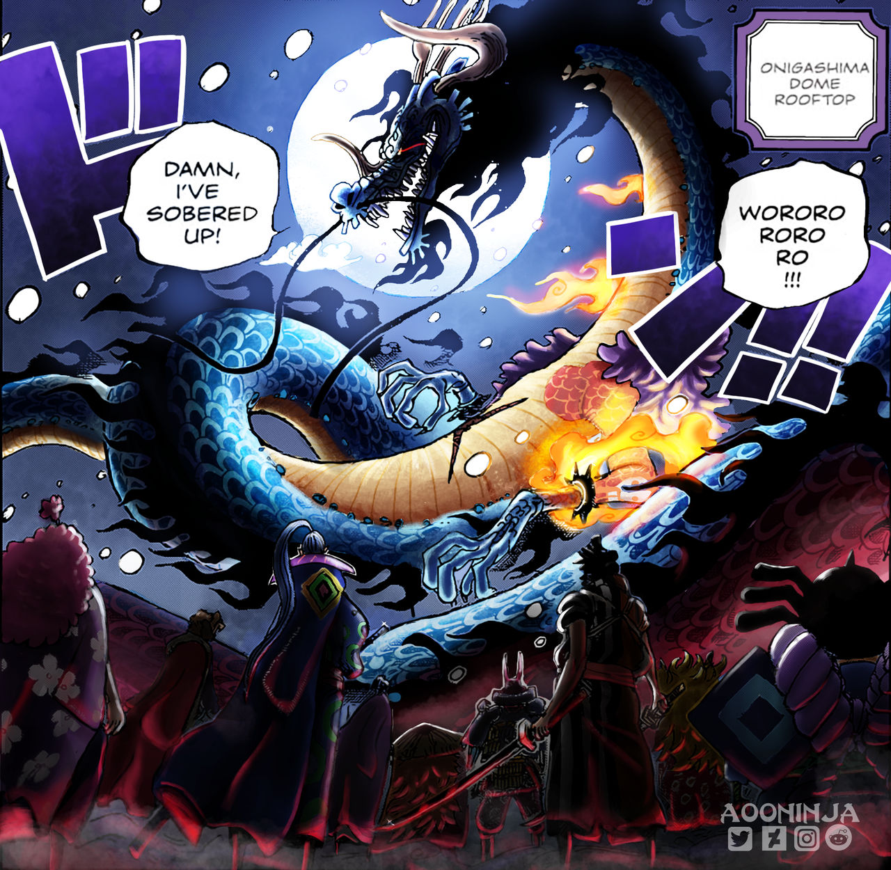 One piece - Dragon vs 2 admiral by akbrchrl on DeviantArt
