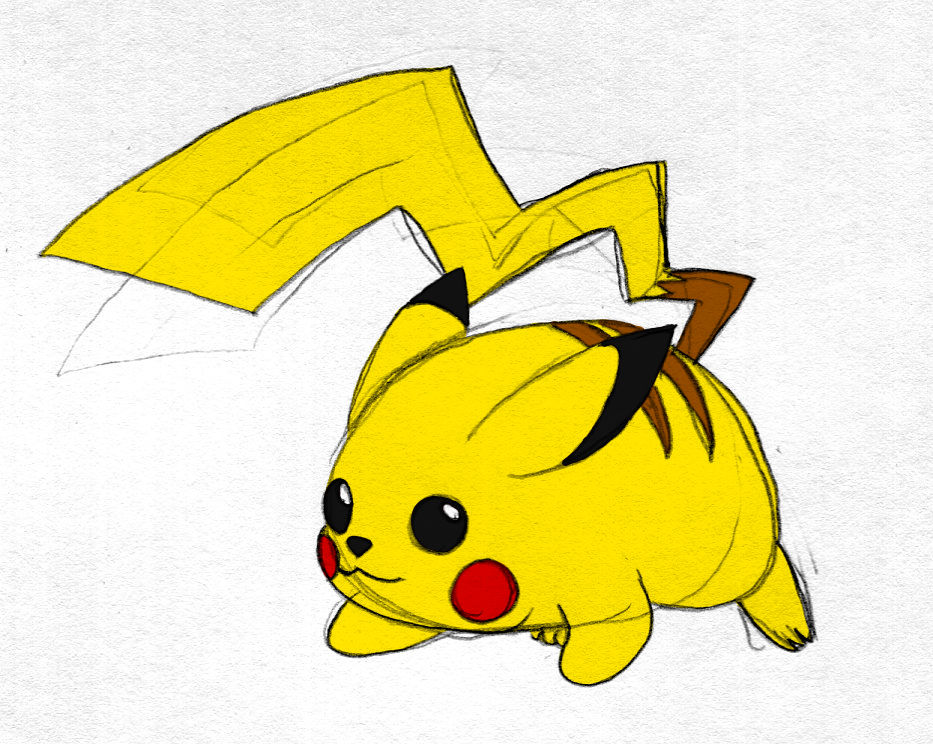 Really Quickly Done Pikachu by Ryuu-Atrineas on DeviantArt