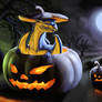 Dragon in the pumpkin