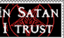 In Satan I trust stamp