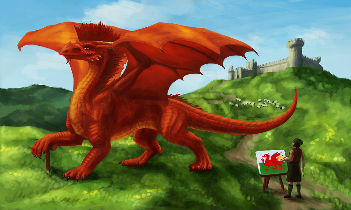 The Making of the Welsh Flag by lapis-lazuri