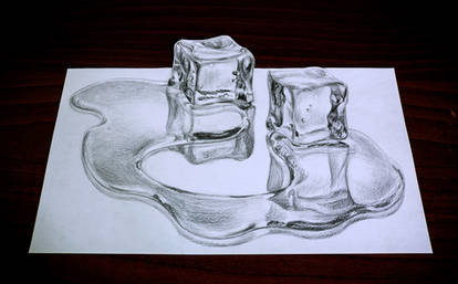 Ice cubes 3D