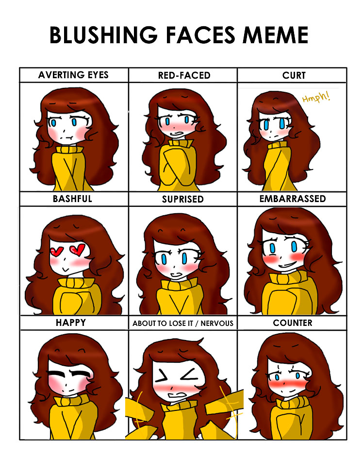 Blush meme!! by ImSoFancyAsEver on DeviantArt