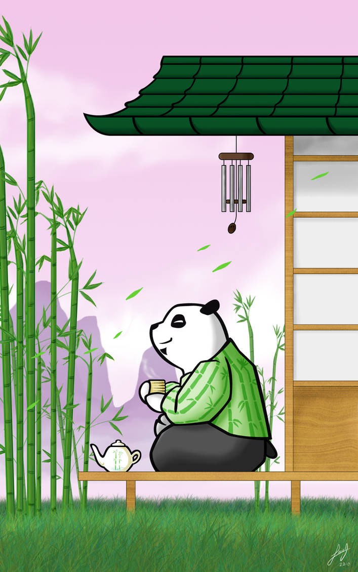 Relaxed panda