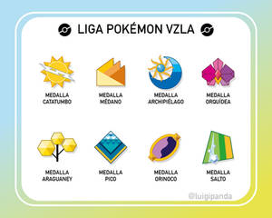 Pokemon Badges Venezuela