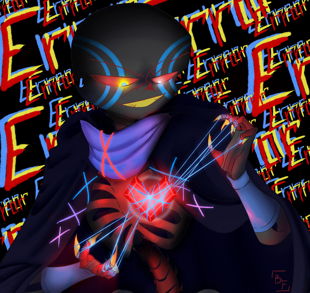 |Error Sans fanart| - Your soul is mine now by BlindFezan on DeviantArt