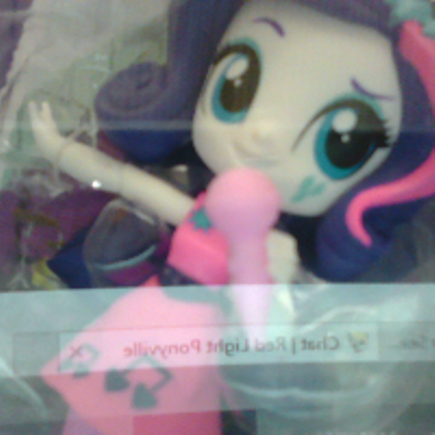 mlp eq girls figure rarity with a mike