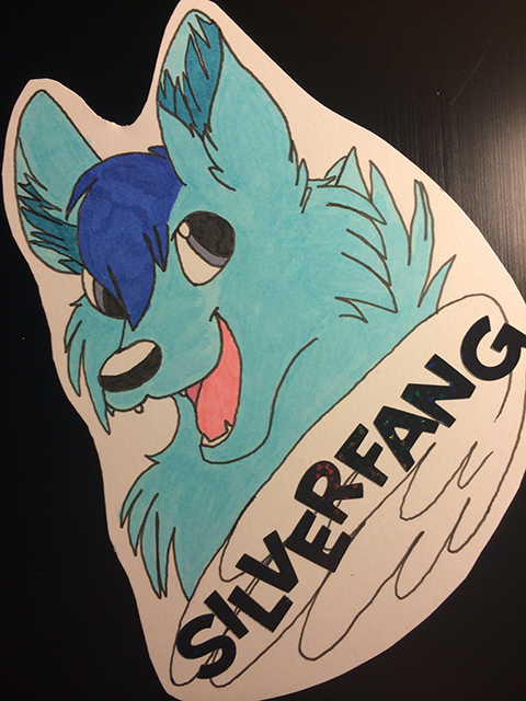 Silverfang Wolf - Copic Badge