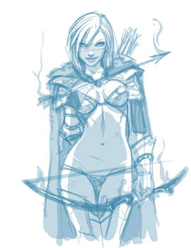 Ashe the frost archer WIP