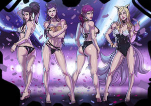 K/DA POP/STARS swimsuit version commission