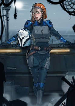 Bo-Katan commission helmetless version