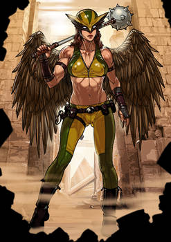 Hawkgirl commission