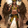 Battledamaged Hawkgirl commission