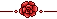 Pixel Rose Divider 2 - Bright Red by EmpressOfRoses