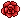 Pixel Rose Bullet - Bright Red