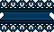 Pixel Lace Divider v1 - Dark Cyan