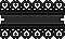 Pixel Lace Divider v3 - Black