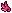 Little Pixel Wing - Dark Pink - Left