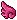 Pixel Wing - Dark Pink - Left