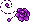 Pixel Rose Divider 3 - Poisonous Purple - Bottom R