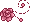 Pixel Rose Divider 3 - Pink - Bottom Left