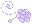 Pixel Rose Divider 3 v2 - Lilac - Bottom Right