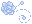 Pixel Rose Divider 3 v2 - Baby Blue - Top Left