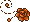 Pixel Rose Divider 3 - Orange - Bottom Right