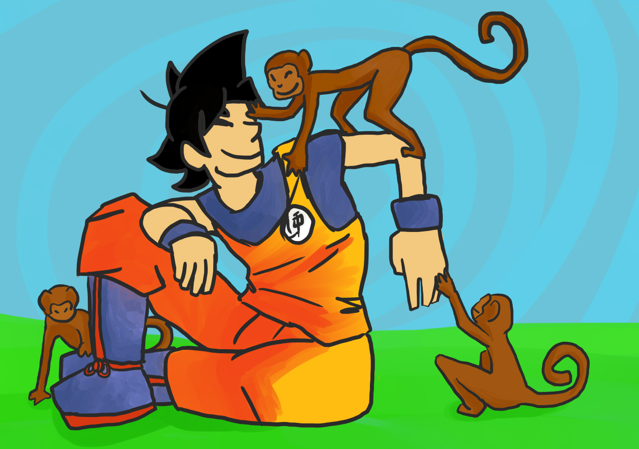 Goku + Monkeys