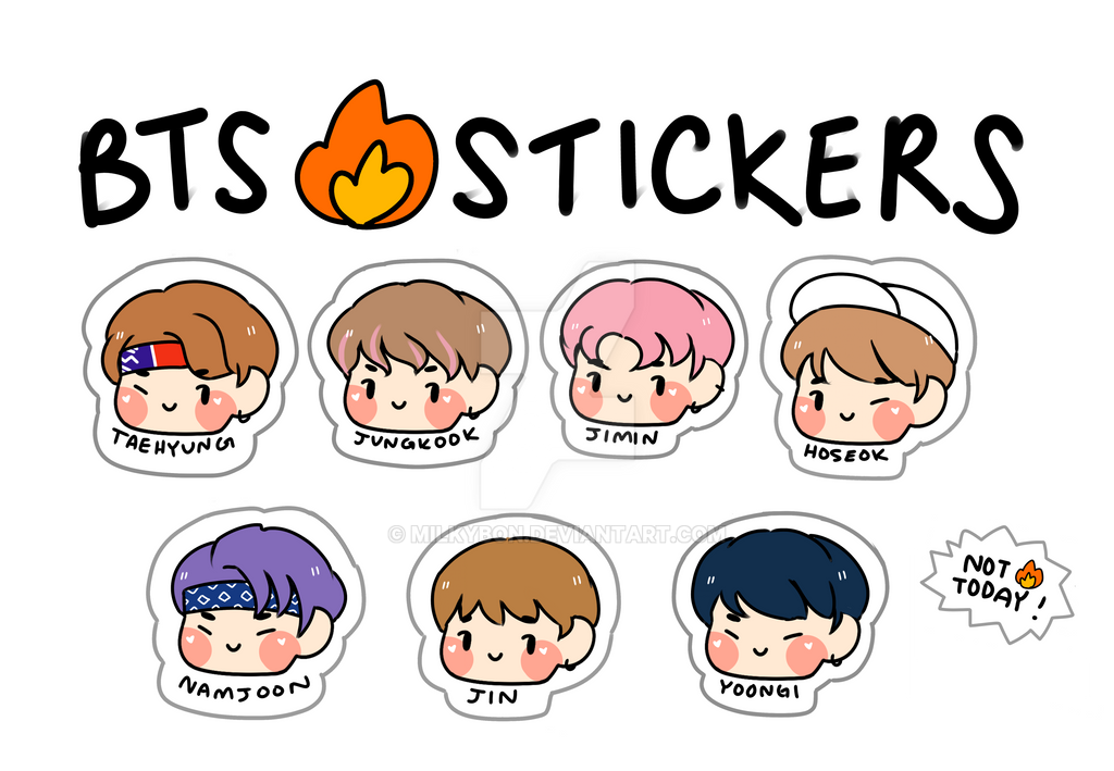 7 Bts Sticker BTS STICKERSSSS by milkybon on DeviantArt