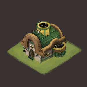 Fantasy House Isometric game asset