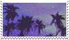 palm trees stamp by goredoq