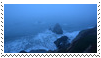 blue ocean aesthetic stamp