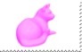 pink cat stamp
