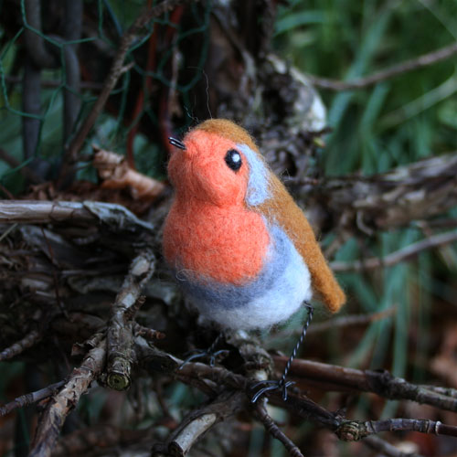 Needle Felted Robin