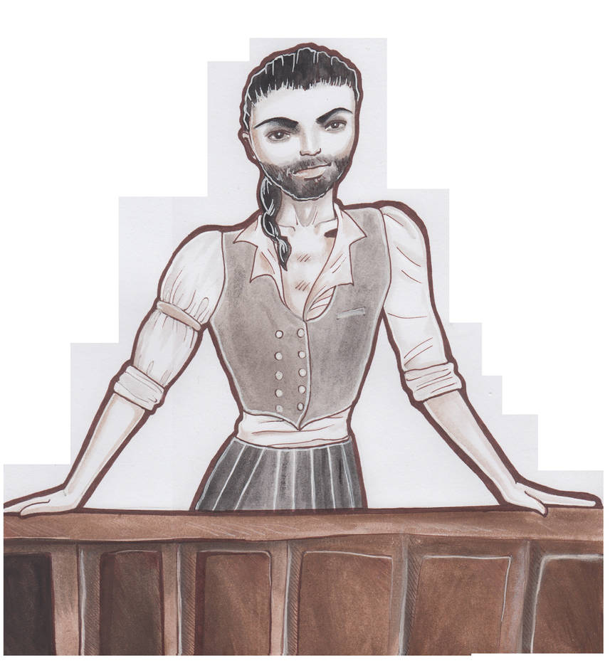 The Saloon Barkeep by LauraMayart on DeviantArt