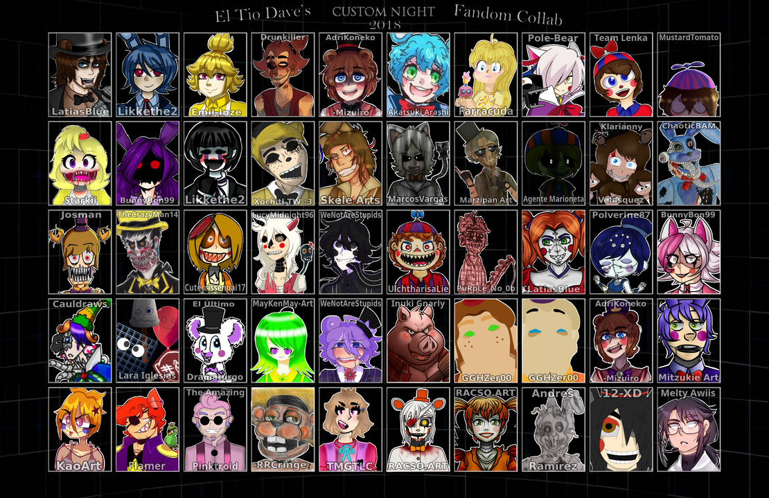 UCN roster collab (2018) by LatiasBlue on DeviantArt