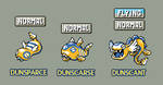 Dunsparce Evolutionary Line by Willibab
