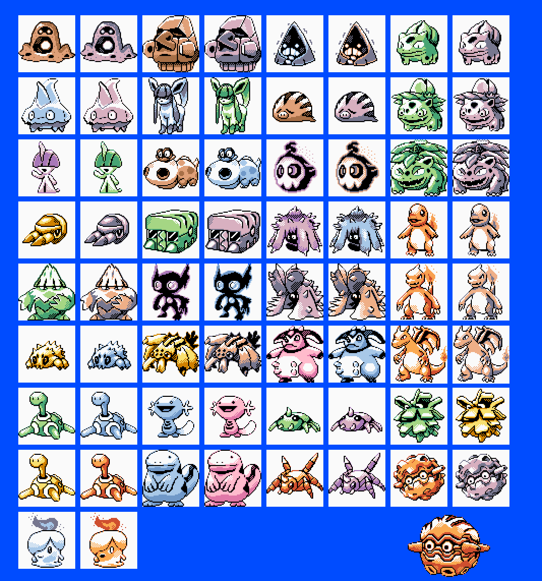 Pokemon Sprites by Willibab on DeviantArt