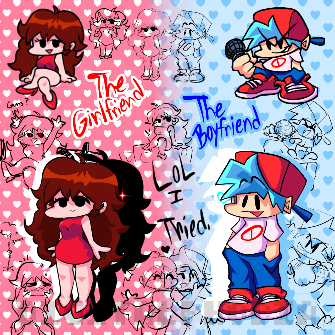 The Boyfriend and The Girlfriend (FNF) by DigitalPhobia on DeviantArt