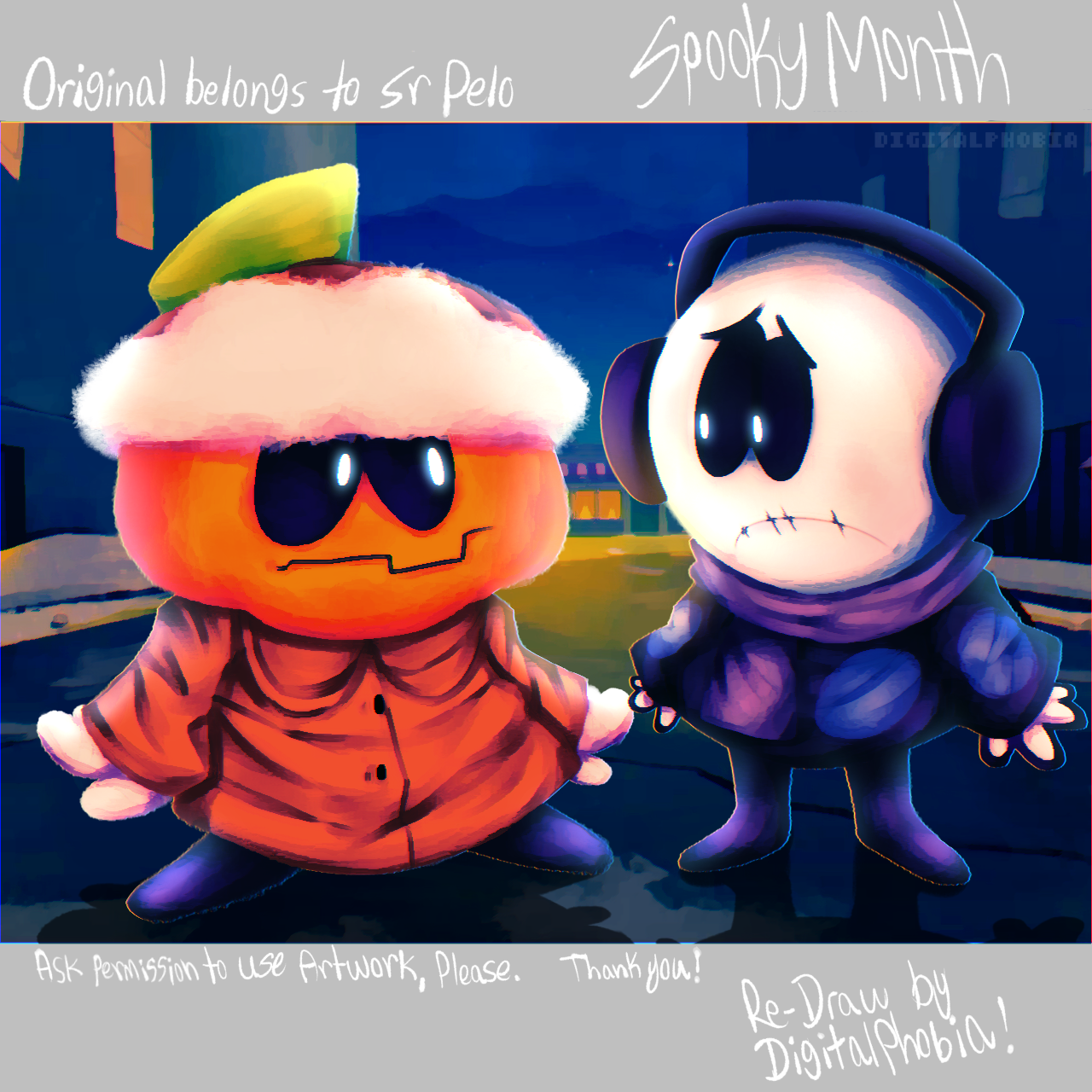 Official art from Pelo's twitter which was for some reason not posted here  yet. : r/spookymonth