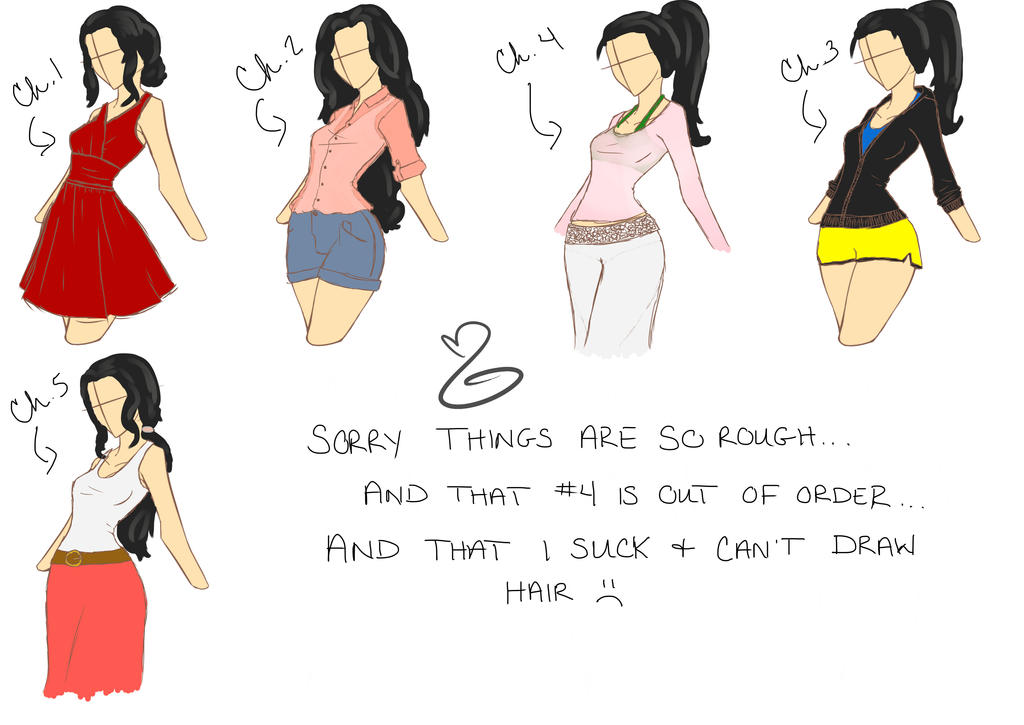 Clothes Control Deviantart Control - Chapter 1-5 outfits by ConIncon on DeviantArt