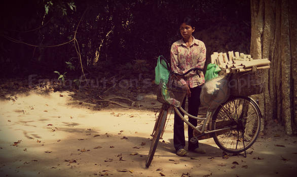 Lady with Bike