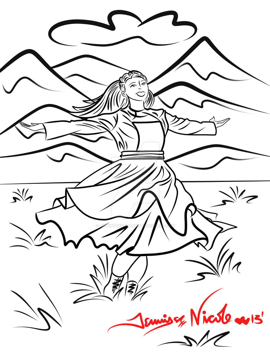 122213 Sound Of Music Was On Not Finished Sketch by artinthegarage on