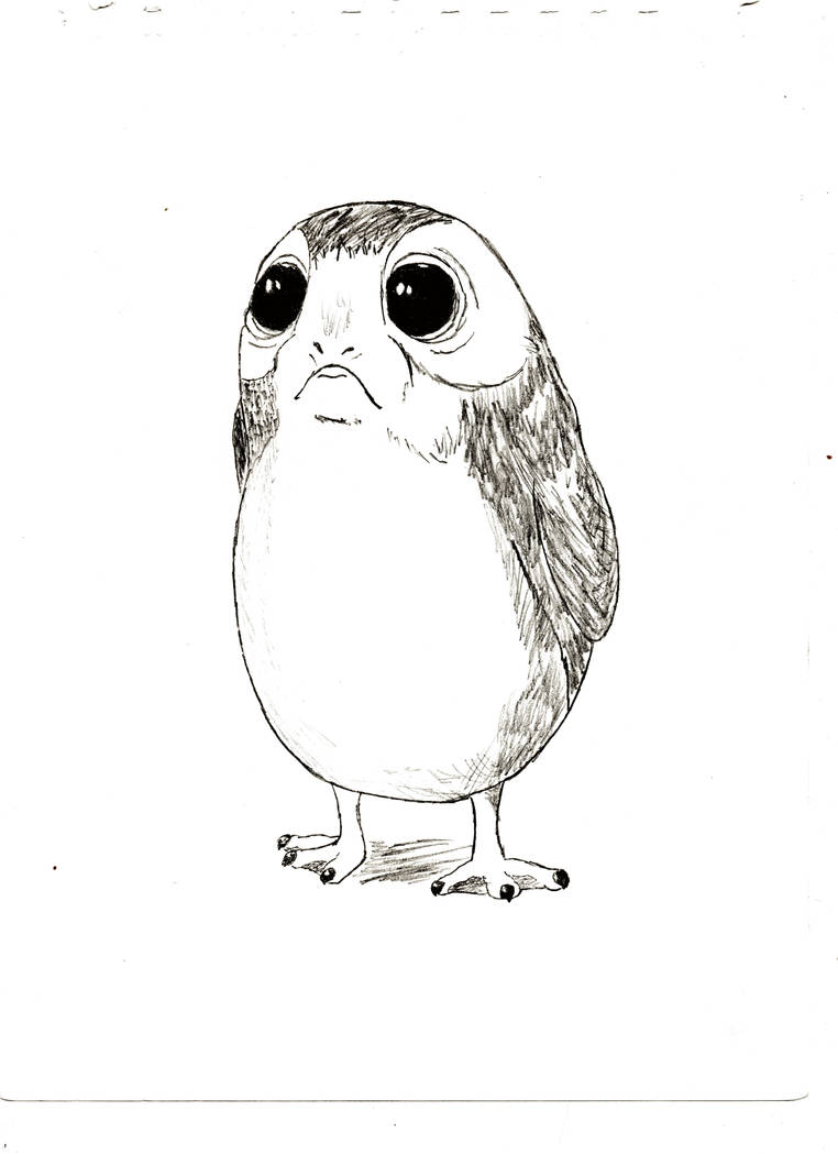 Porg Colouring porg by KingBuny on DeviantArt