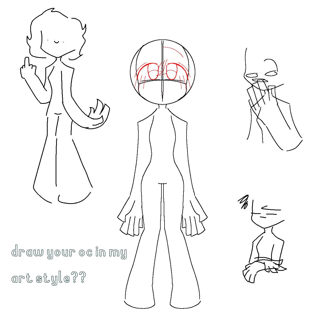 Draw your oc in my art style??? by XxFedortheofficialxX on DeviantArt