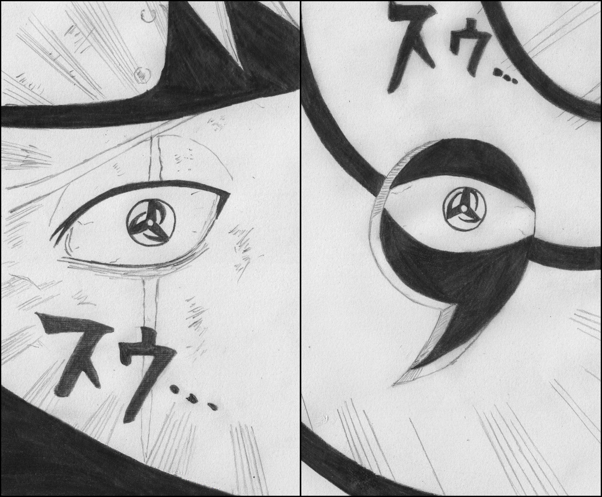 Kakashi And Tobi Mangekyou Sharingan By Nightmare333 On