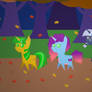 Trotting the Fallen Autumn Leaves